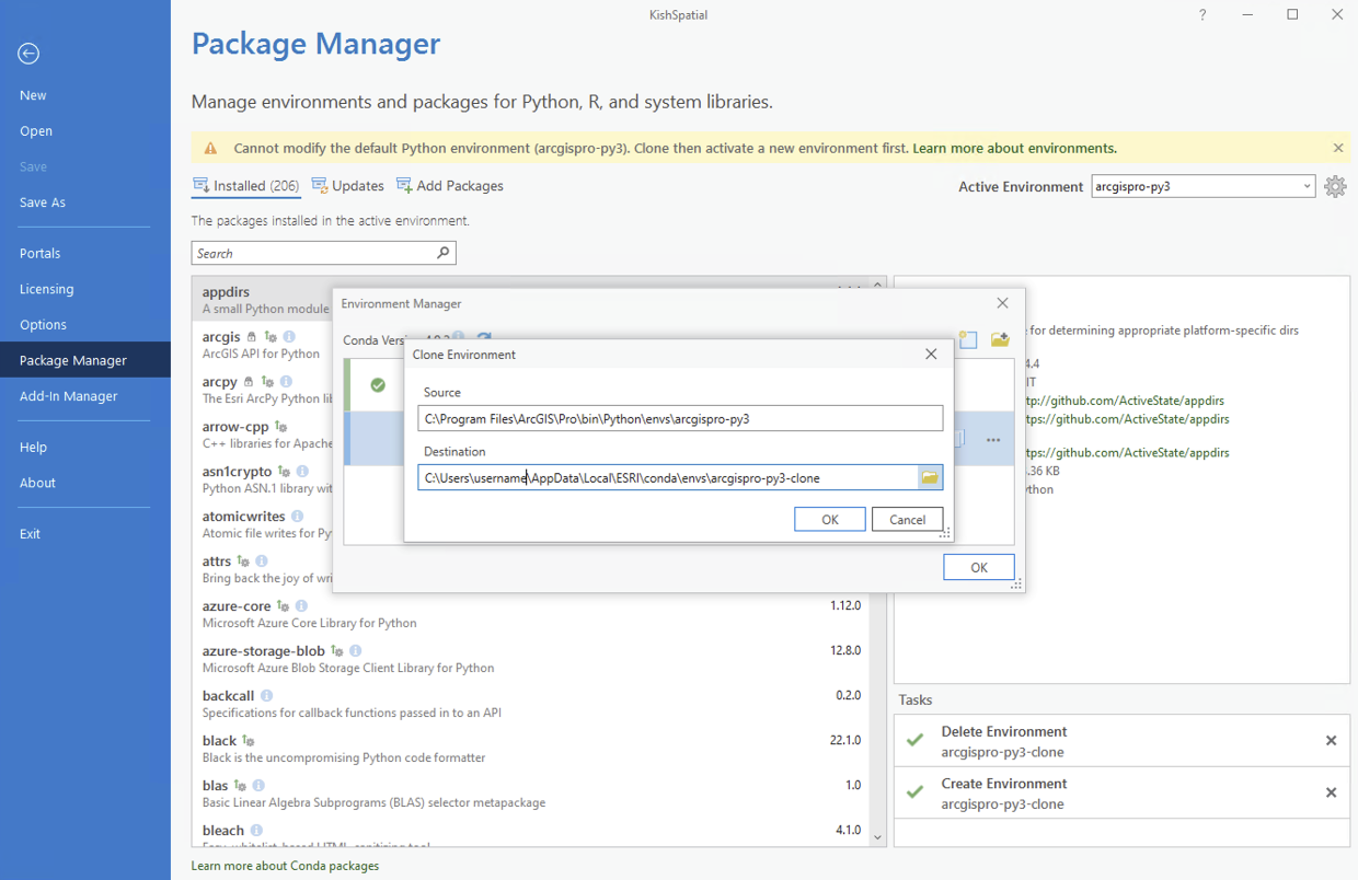 python packagemanager new