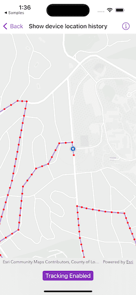 Image of Show device location history