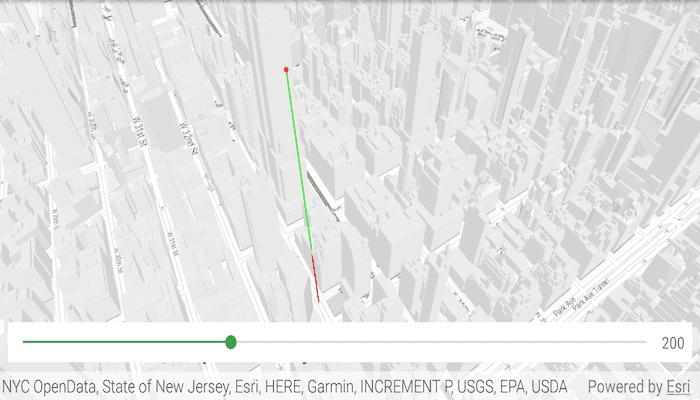 Image of line of sight geoelement