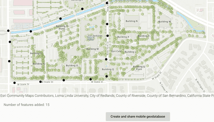 Create mobile geodatabase