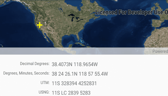 Images of format coordinates