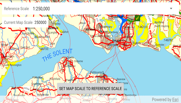 Image of map reference scale