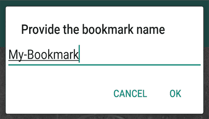 Image of manage bookmarks