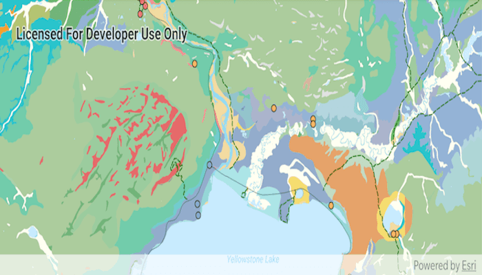 Image of open mobile map package