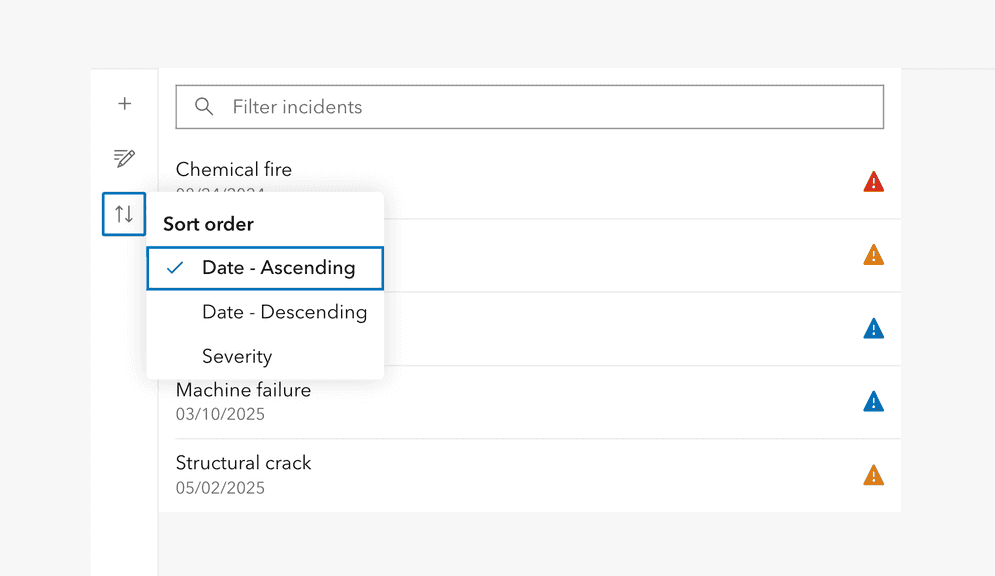 An open Dropdown placed to the right of an Action component that is set as its reference element.