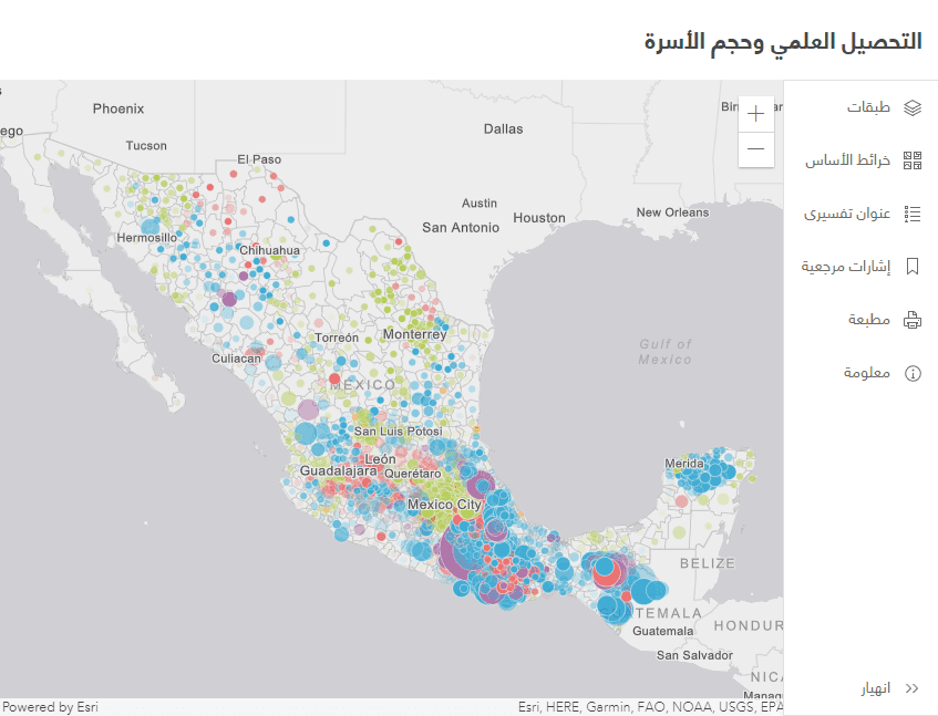 Map with Calcite Components right-to-left