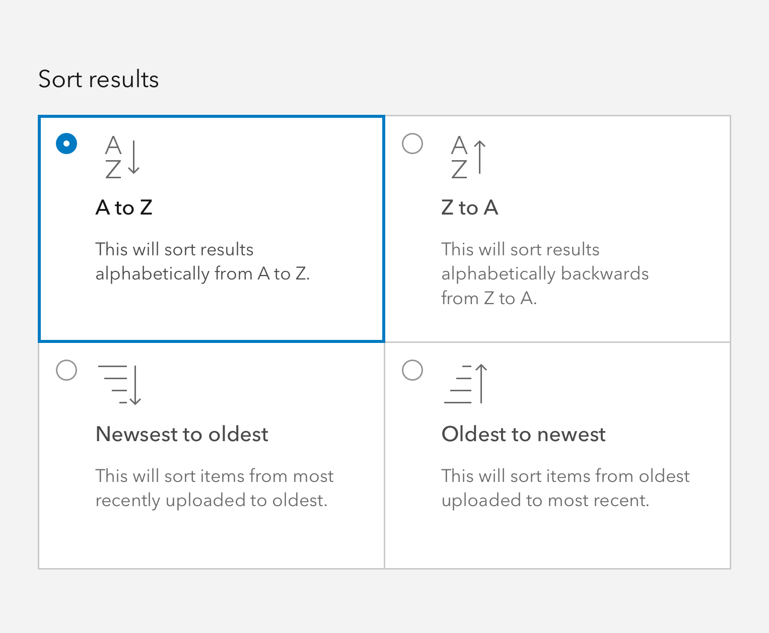 Avoid Tile Select Radio