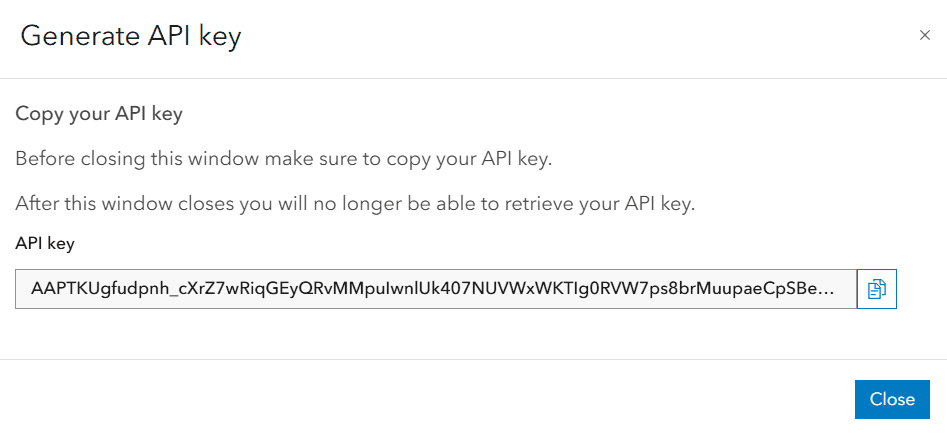 Copy the key