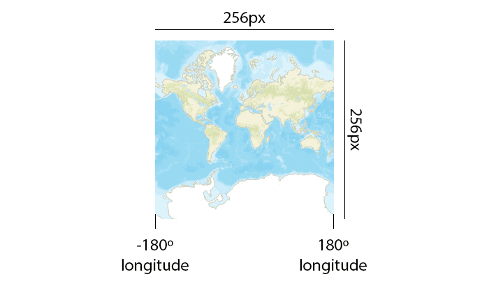 Zoom level 0 tile