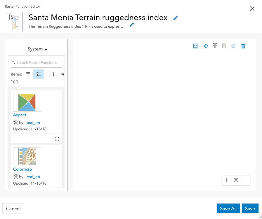 raster function editor