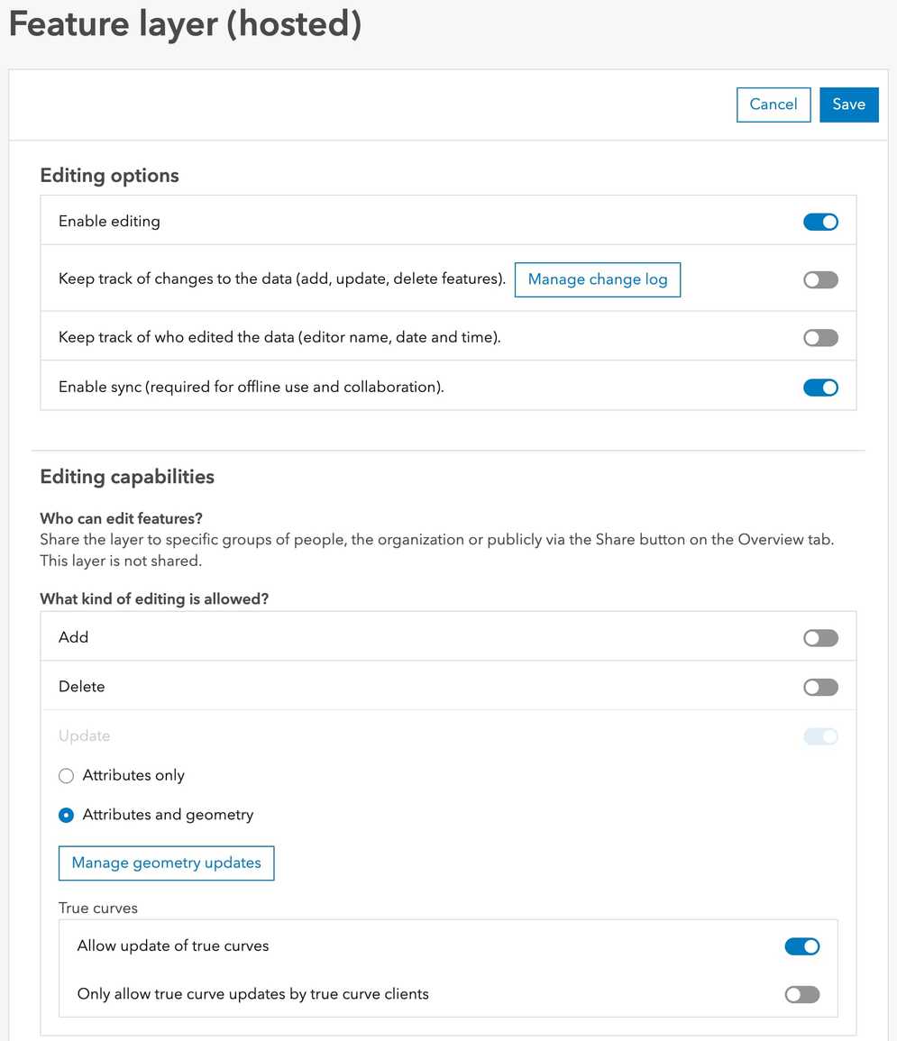 Manage service settings