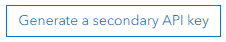 Generate a secondary API key