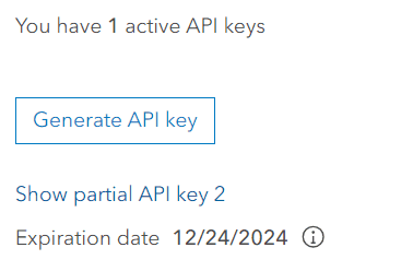 Partial API key 2