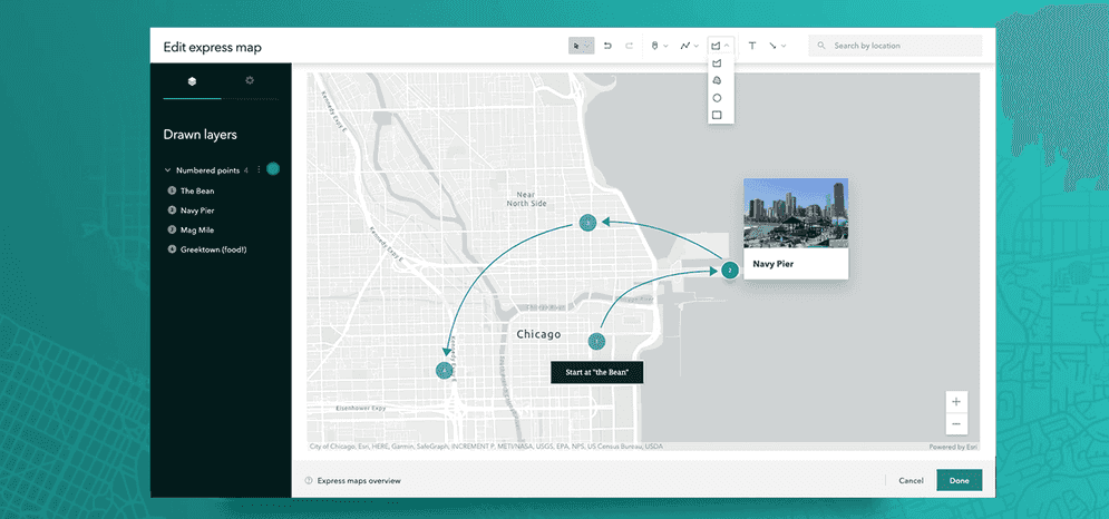 ArcGIS StoryMaps Express Maps