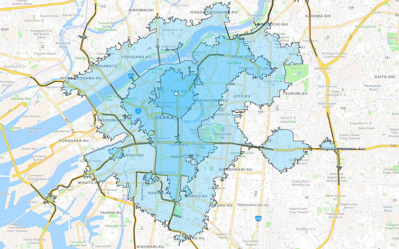 Service Areas Documentation Arcgis Developers 2230