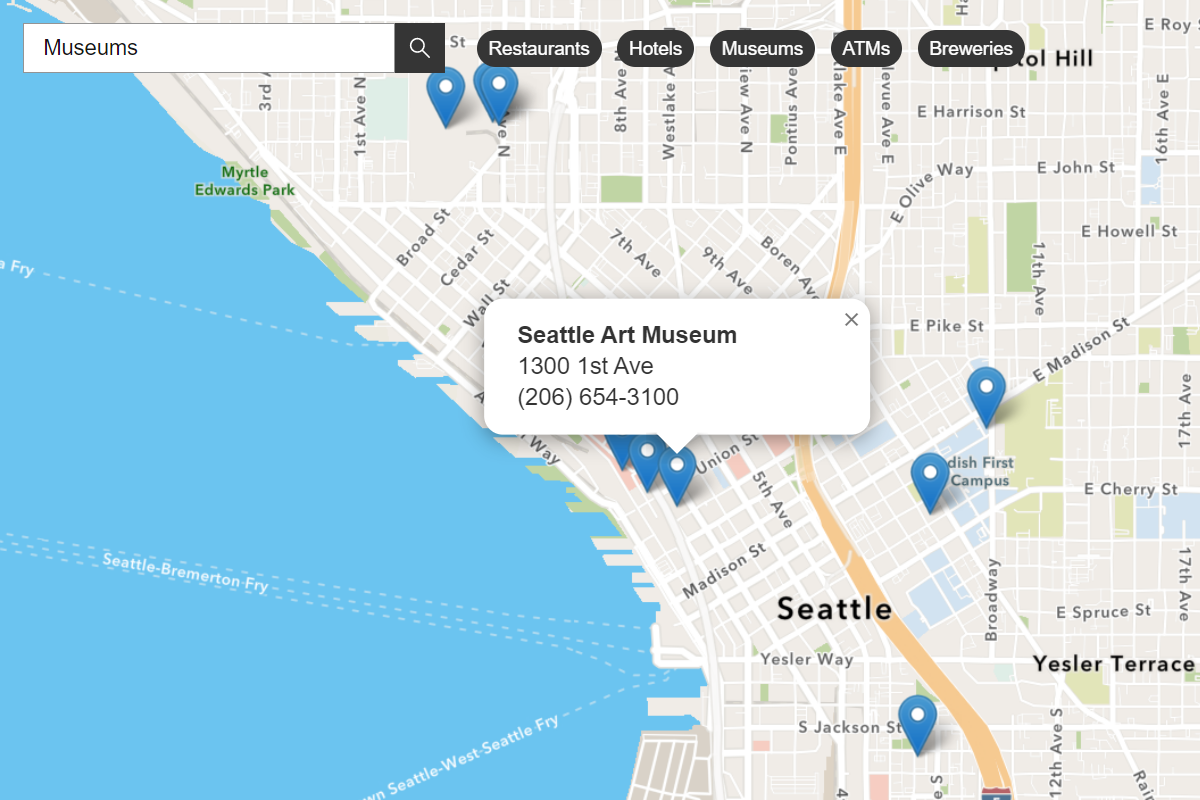 Find place categories | Documentation | ArcGIS Developers