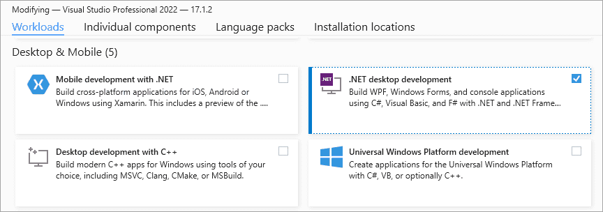 Install Visual Studio