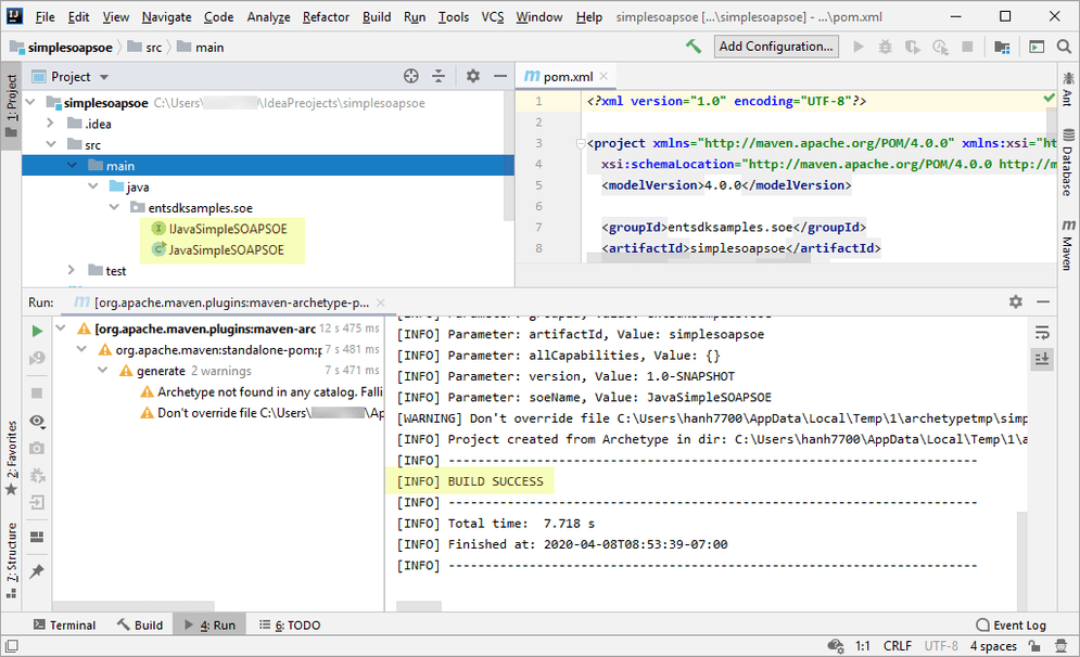 building soap soe intellij5