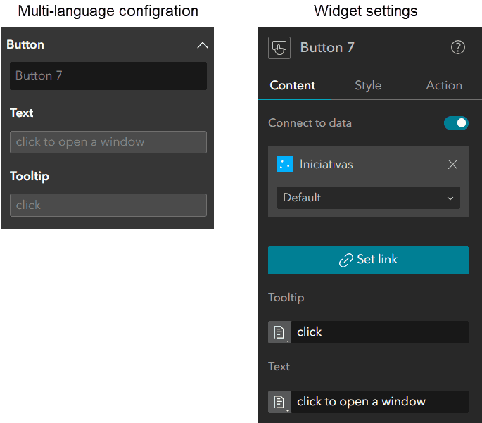 Multi-language button example