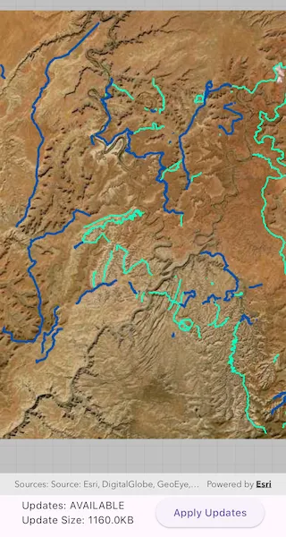 Image of apply scheduled updates to preplanned map area