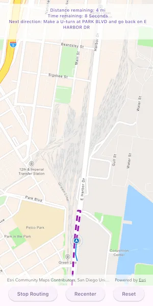 Image of navigate route