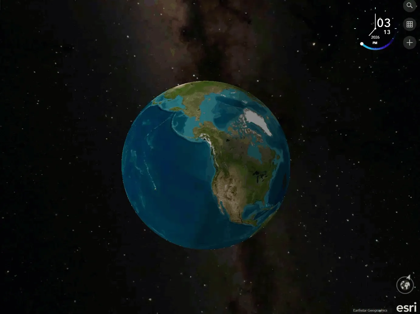 Realistic stars background