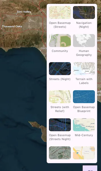 Image of set basemap