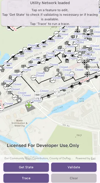 Image of validate utility network topology