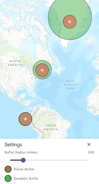 Image of create planar and geodetic buffers