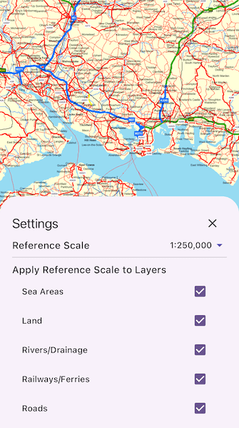 Image of set reference scale