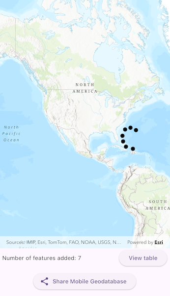 Image of create mobile geodatabase