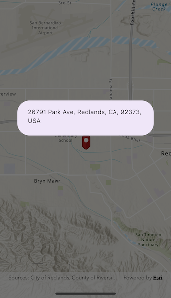 Image of find address with reverse geocode