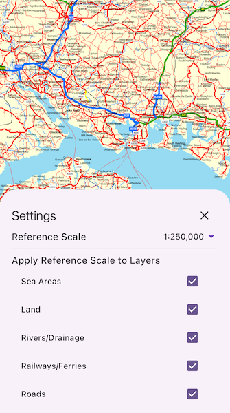 Image of set reference scale