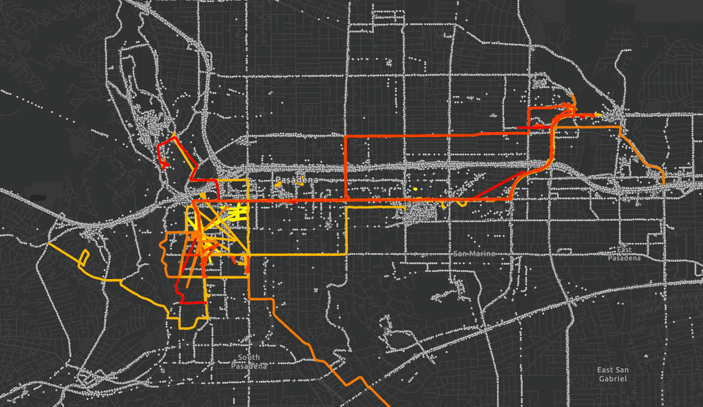 An example of track data