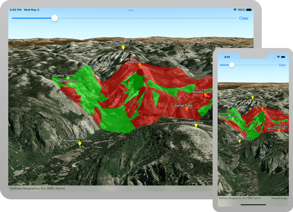 display a viewshed