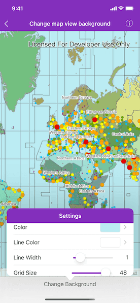 Image of change map view background