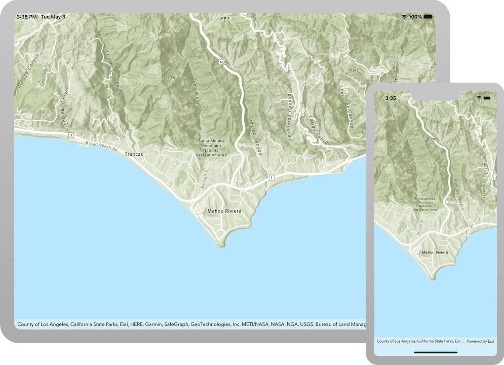 Display A Map Arcgis Runtime Api For Ios Arcgis Developers