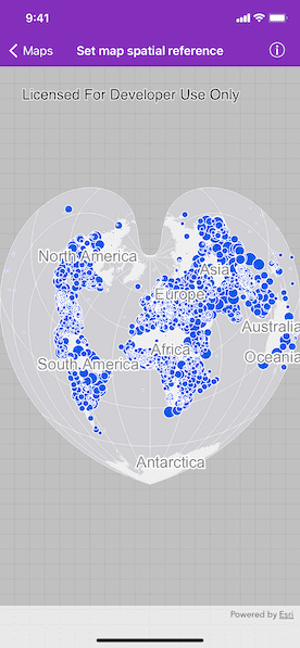 Image of map spatial reference