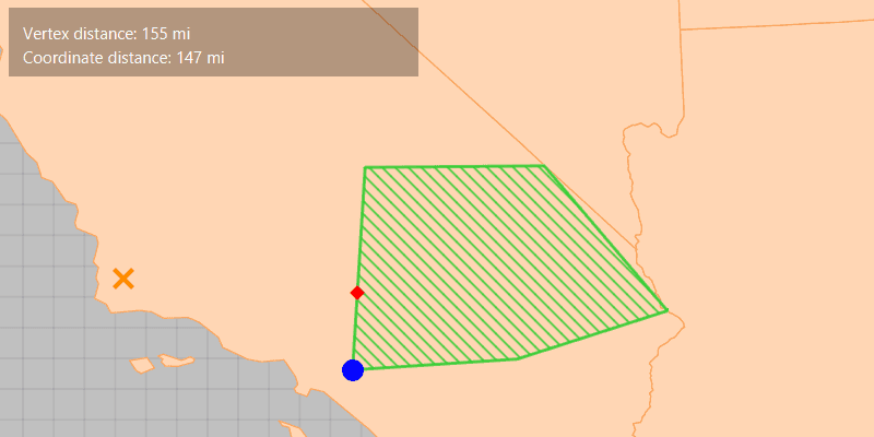 Image of nearest vertex