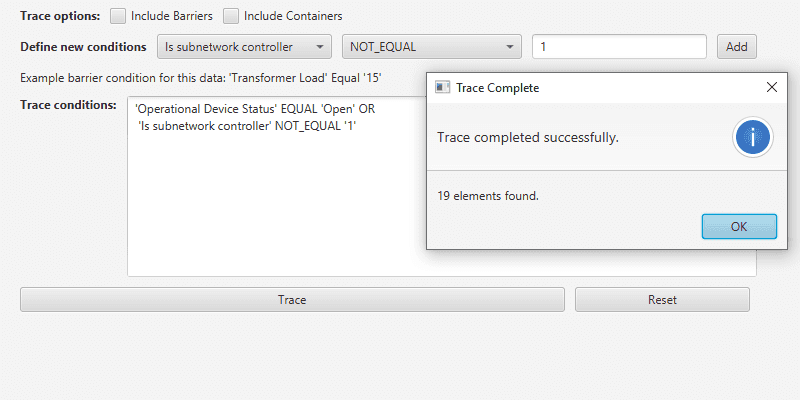 Image of configure subnetwork trace