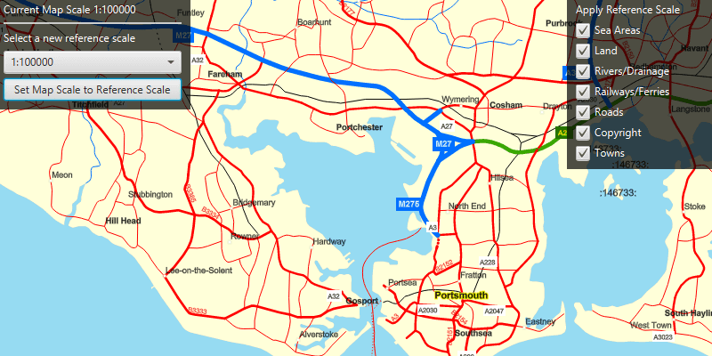 Image of map reference scale