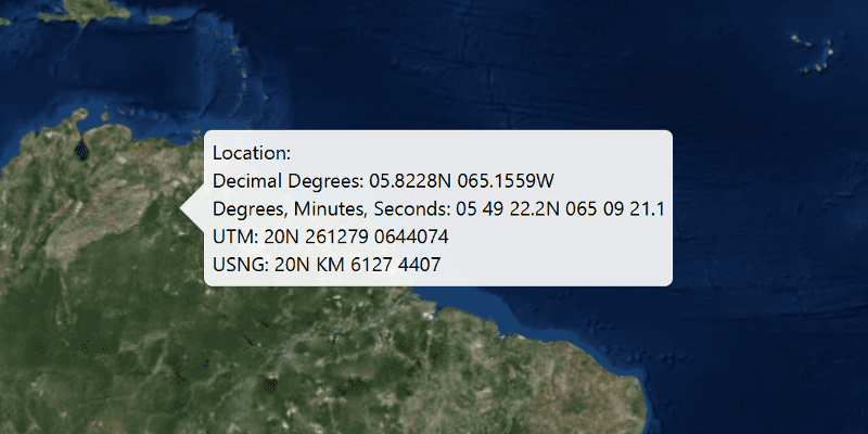 Image of format coordinates