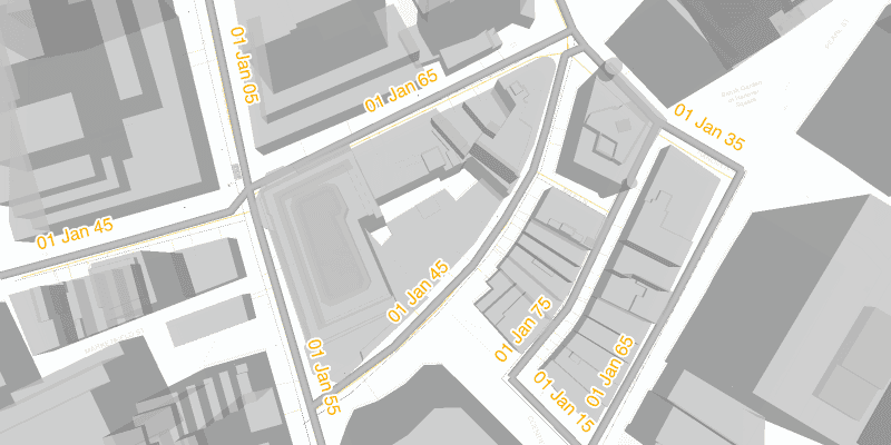 Show labels on layer in 3D