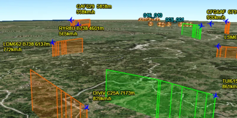Image of display KML network links