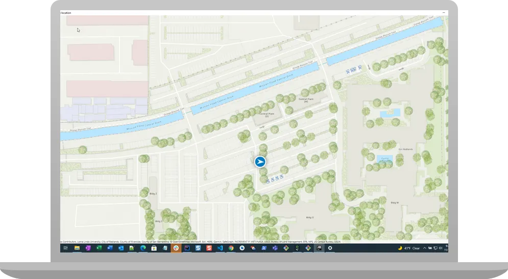 display device location