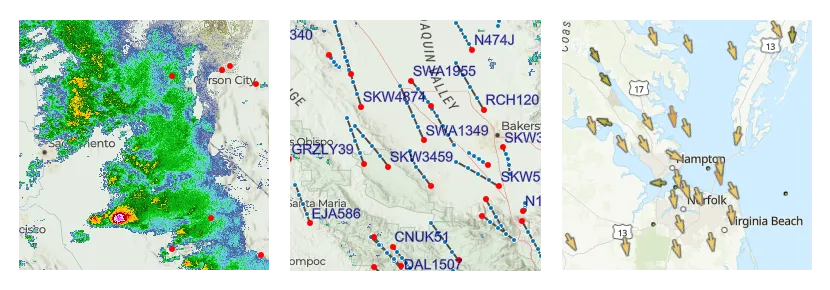 Real-time maps
