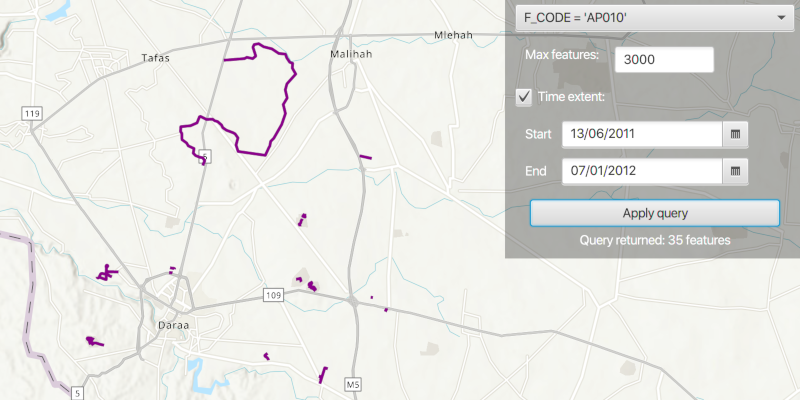 Image of Query with CQL Filters