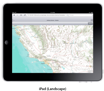 iPad in landscape orientation