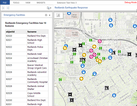 Create A Widget Guide Arcgis Api For Javascript 3 28 Completed Table Widget