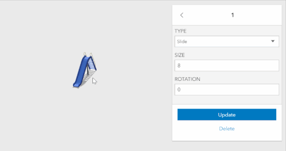 Handles for 3D size manipulation